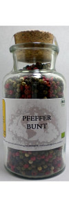 Pfeffer bunt ganz Bio im Korkenglas