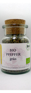 Pfeffer grün ganz Bio im Korkenglas