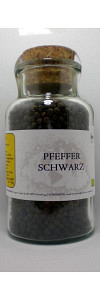 Pfeffer schwarz ganz Bio im Korkenglas