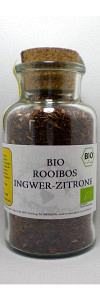 Rooibos Ingwer Zitrone Bio im Korkenglas
